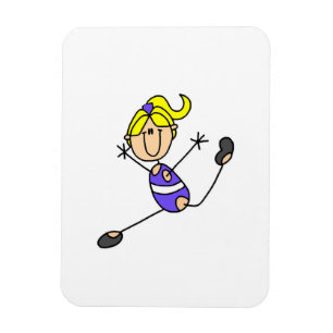 Magnet Flexible Fille Blonde Gymnaste