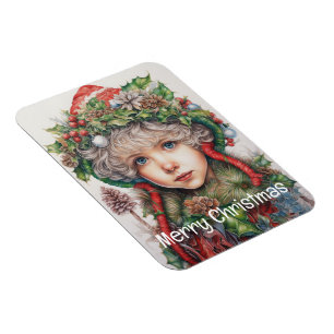 Magnet Flexible Fille de Noël Custom 14 de 25