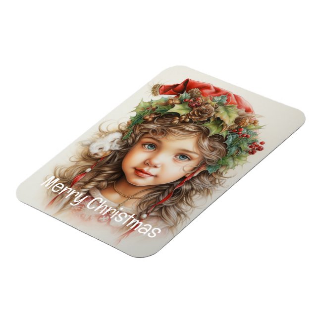 Magnet Flexible Fille de Noël Custom 17 de 25 (Côté Gauche)