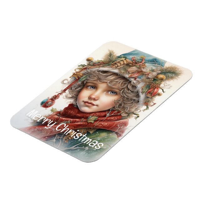 Magnet Flexible Fille de Noël Custom 19 de 25 (Côté Gauche)