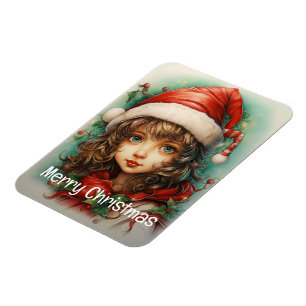 Magnet Flexible Fille de Noël Custom 1 de 25