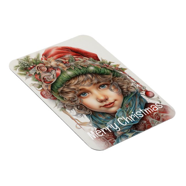 Magnet Flexible Fille de Noël Custom 20 de 25 (Côté Droit)