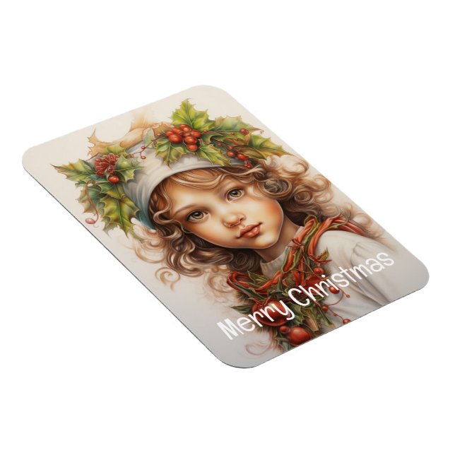 Magnet Flexible Fille de Noël Custom 23 de 25 (Côté Droit)