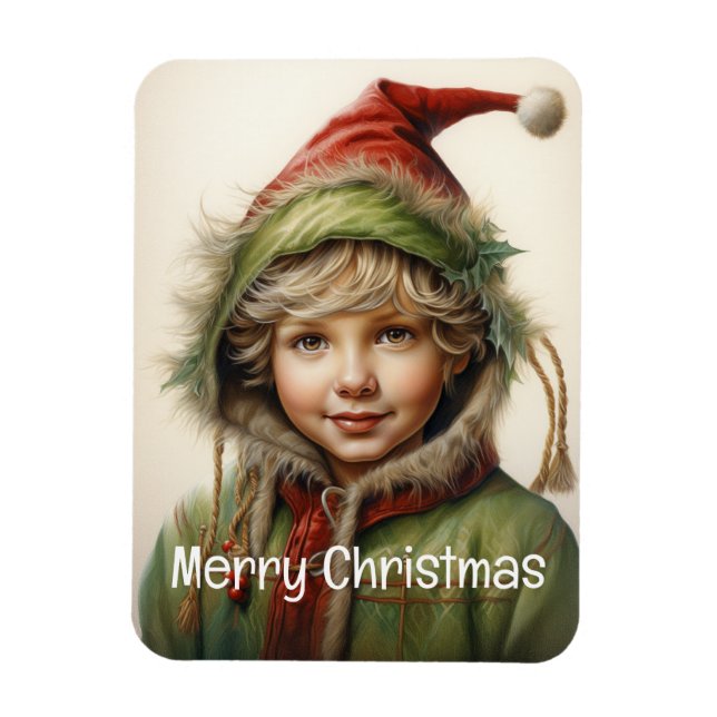 Magnet Flexible Fille de Noël Custom 9 de 25 (Vertical)