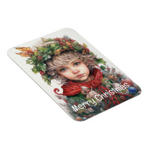 Magnet Flexible Fille de Noël Personnalisée 12 sur 25