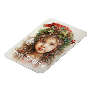 Magnet Flexible Fille de Noël Personnalisée 17 sur 25