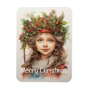 Magnet Flexible Fille de Noël personnalisée 18 sur 25