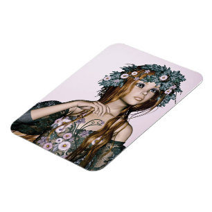 Magnet Flexible Fille du printemps