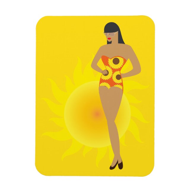 Magnet Flexible Fille en Bikini (Vertical)
