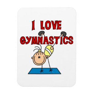 Magnet Flexible Fille J'adore la Gymnastique
