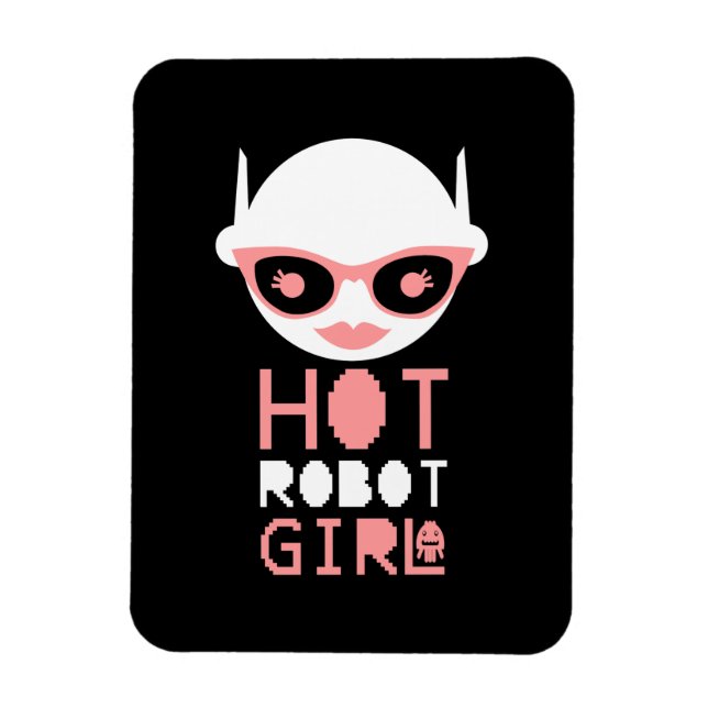 Magnet Flexible Fille robot chaude (Vertical)