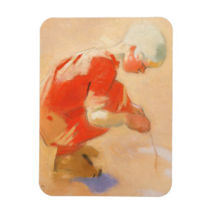 Magnet Flexible Fille sur le sable, Helene Schjerfbeck