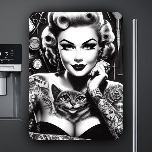 Magnet Flexible Fille tatouée alternative old school