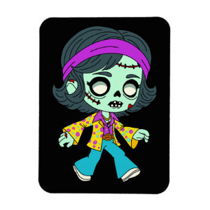 Magnet Flexible Fille zombie des années 1970