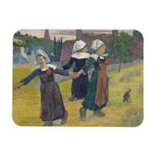 Magnet Flexible Filles de Breton de Paul Gauguin   dansant,
