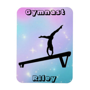 Magnet Flexible Filles Gymnaste Gymnastique Balayage