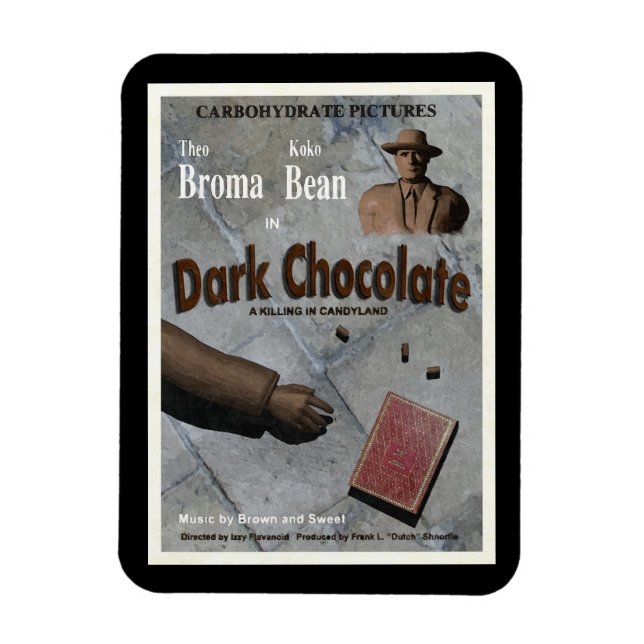 Magnet Flexible Film au chocolat noir (Vertical)