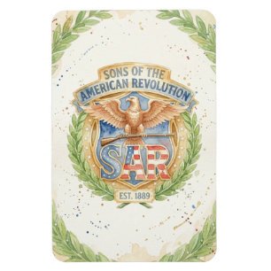 Magnet Flexible Fils de la Révolution Américaine SAR Ét 1889 Fiert