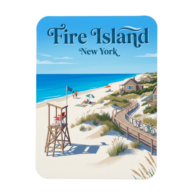 Magnet Flexible Fire Island New York (Vertical)