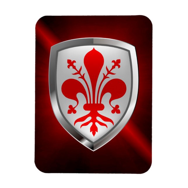 Magnet Flexible Firenze Emblème métallique (Vertical)