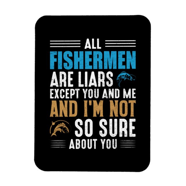 Magnet Flexible Fishing Art All Fishman (Vertical)