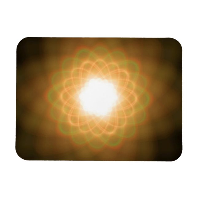 Magnet Flexible Fissures de lumière jaune sur noir (Horizontal)