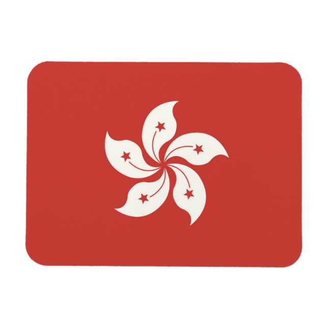 Magnet Flexible Flag of Hong Kong (Horizontal)