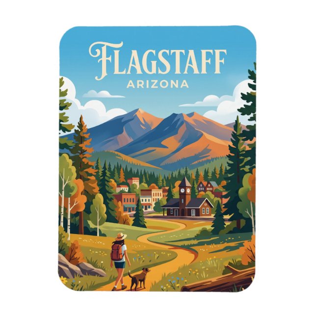 Magnet Flexible Flagstaff États-Unis (Vertical)