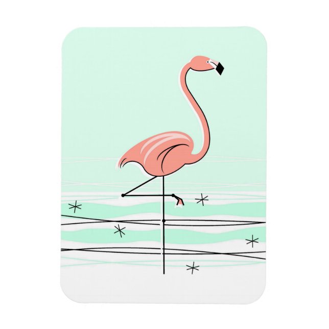 Magnet Flexible Flamant rose Aqua aimant flexible (Vertical)