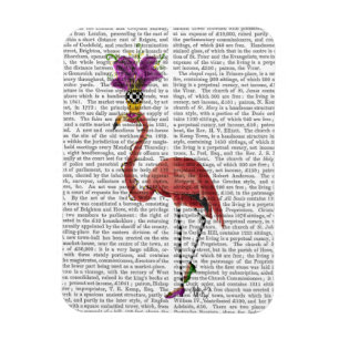Magnet Flexible Flamant rose Mardi Gras Complet