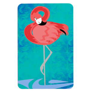 Magnet Flexible Flamant rose rose