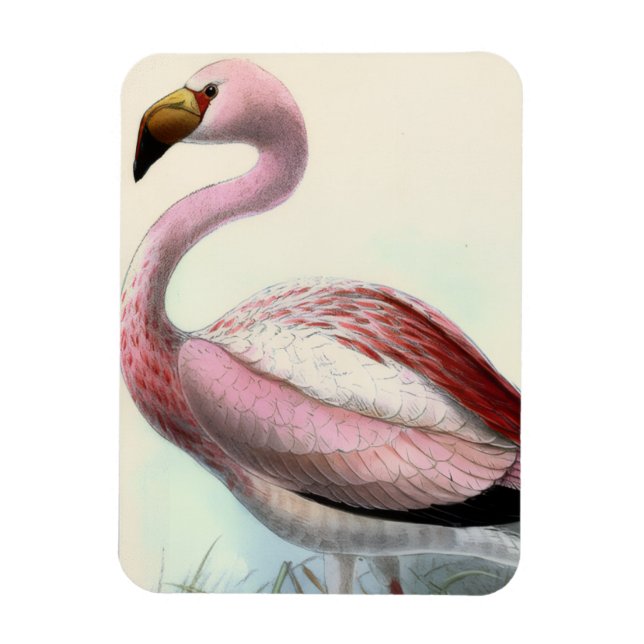 Magnet Flexible Flamant Vintage (Vertical)