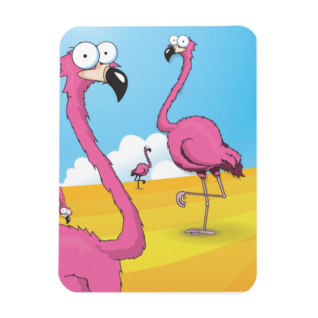 Magnet Flexible flamants (Vertical)