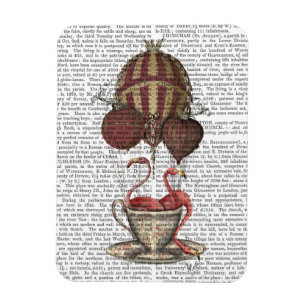 Magnet Flexible Flamants roses dans la tasse de thé