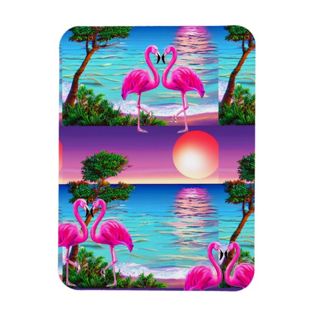 Magnet Flexible Flamants roses Sun (Vertical)