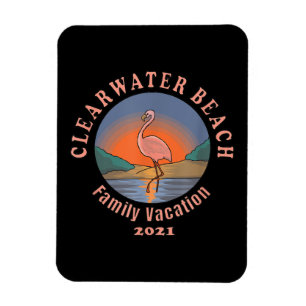 Magnet Flexible Flamingo Clearwater Beach Flamingo Vacation 2021