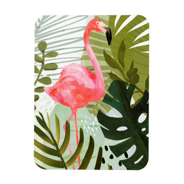 Magnet Flexible Flamingo Forest (Vertical)
