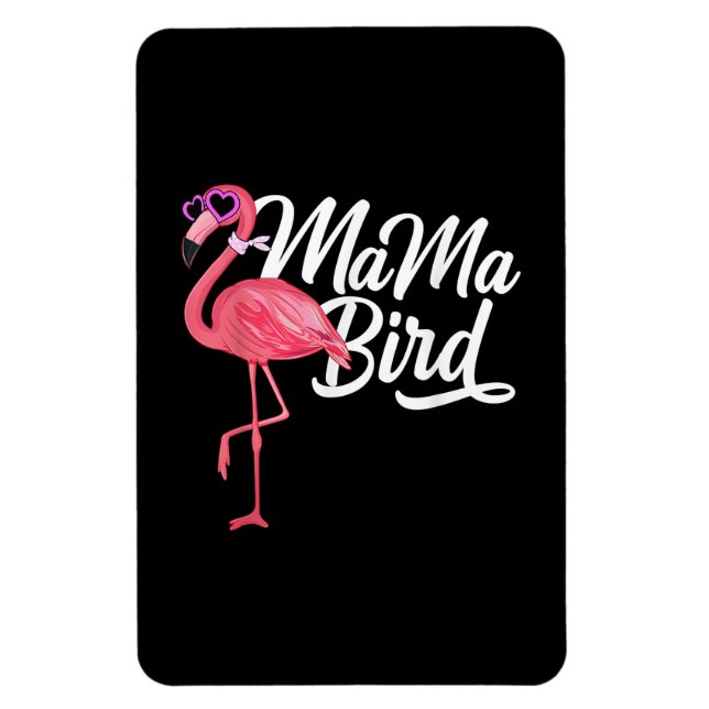 Magnet Flexible Flamingo Theme Birthday Gift - Mama Bird Flamingo (Vertical)