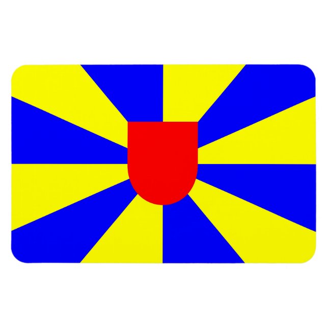 Magnet Flexible Flandre occidentale drapeau de la province Belgiqu (Horizontal)
