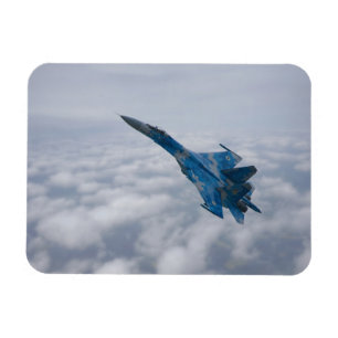Magnet Flexible Flanker SU-27 Au-Dessus Des Nuages