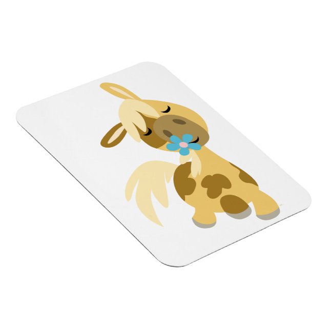 Magnet Flexible Fleur Bleue et mignonette Carton Pony Aimant Flexi (Côté Droit)