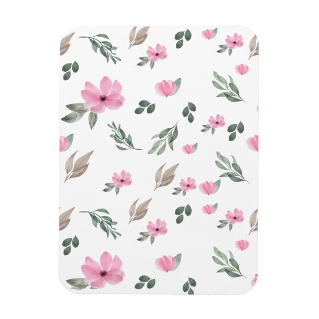 Magnet Flexible Fleur botanique vintage (Vertical)