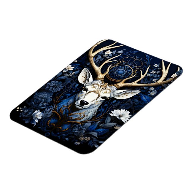 Magnet Flexible Fleur céleste gothique de cerf de minuit  (Côté Gauche)