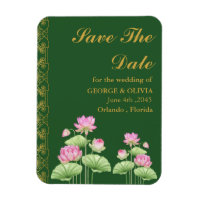 Fleur de Lotus Mariage Indien Save the Date