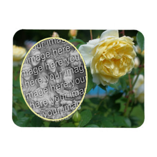 Magnet Flexible Fleur de rose jaune Créez votre propre photo