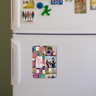 Magnet Flexible Fleur de serpent 2025 Nouvel An chinois 3 photos