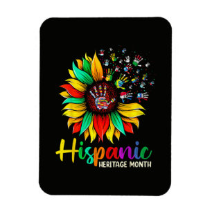 Magnet Flexible Fleur de tournesol du Mois du patrimoine hispaniqu