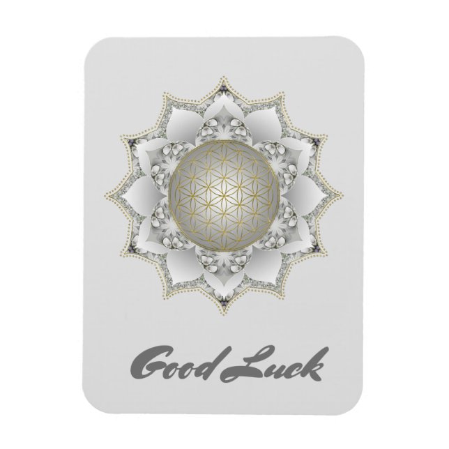Magnet Flexible Fleur De Vie - Blossoms Mandala 1 (Vertical)