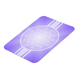 Magnet Flexible Fleur de Vie / Blume des Lebens - transpa blanc.