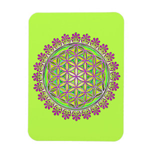 Magnet Flexible Fleur De Vie - Ornements Vintages En Fleurs 2